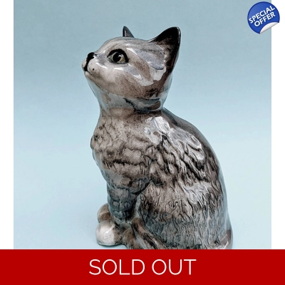 Royal Doulton Pottery Cat-Kitten, Bone China Figurines.